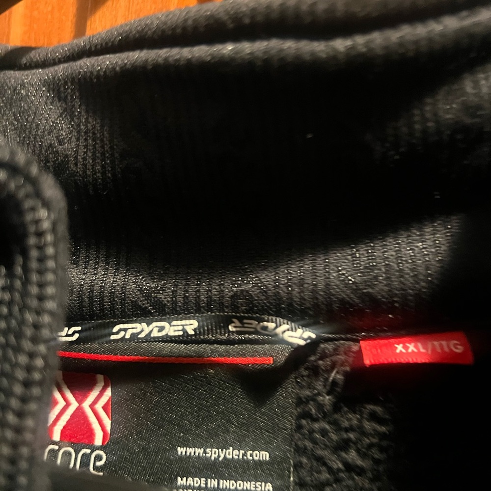 Spyder Black Full-Zip Jacket XXL - Picture 3 of 6